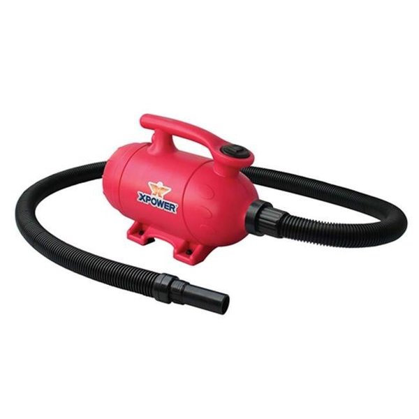 Xpower Manufacture XPOWER Manufacture B-2-Pink 2 HP Pro at Home Pet Grooming Force Dryer & Vacuum; Pink B-2-Pink